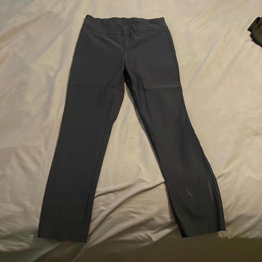 Navy Tribal yoga-type work pants